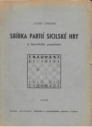 šachová kniha Sbírka partií sicilské hry
