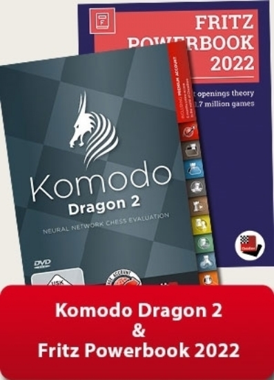 Komodo Dragon 2 and Fritz Powerbook 2022 - šachový program na DVD